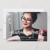 Invitation de la fête de remise de diplômes Photo  (Devant)