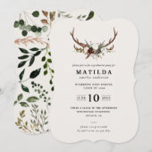 Invitation de la fête de remise de diplômes Rustic (Devant / Derrière)