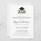 Invitation de la fête de remise des diplômes (Devant)