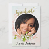 Invitation de la fête de remise des diplômes (Devant)