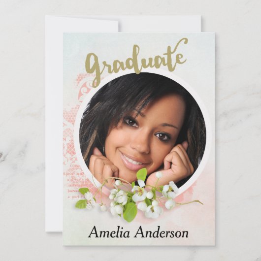 Invitation de la fête de remise des diplômes (Devant)