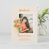 Invitation de la fête de remise des diplômes (Debout devant)