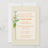 Invitation de la fête de remise des diplômes (Dos)