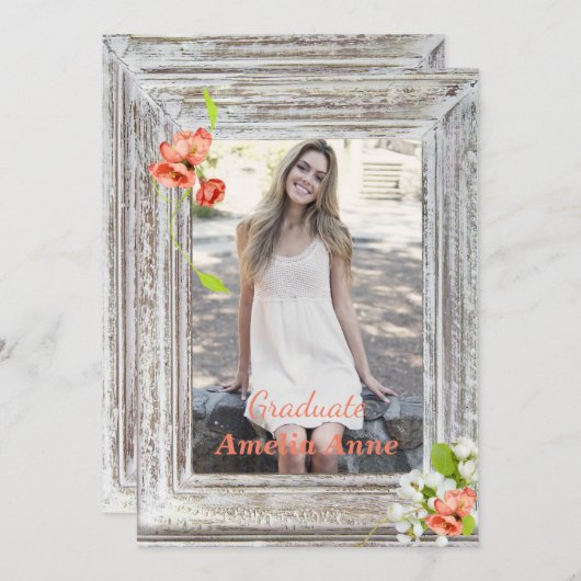 Invitation de la fête de remise des diplômes (Devant / Derrière)