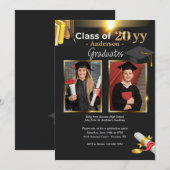 Invitation de la fête de remise des diplômes de de (Devant / Derrière)