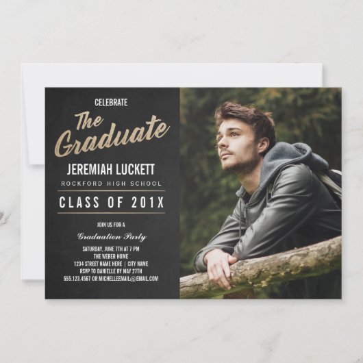 Invitation de la fête de remise des diplômes | Tab (Devant)
