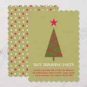 Invitation de la fête de remise en forme de l'arbr (Devant / Derrière)