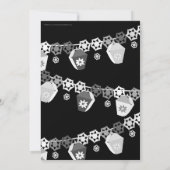 Invitation de la fête de retraite avec lanternes b (Dos)