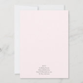 Invitation de la fête de retraite de la dame (Dos)