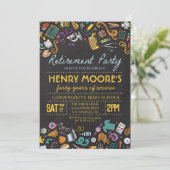 Invitation de la fête de retraite des enseignants (Debout devant)