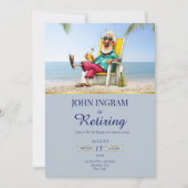 Invitation de la fête de retraite heureuse (Devant)