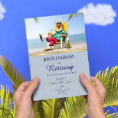 Invitation de la fête de retraite heureuse