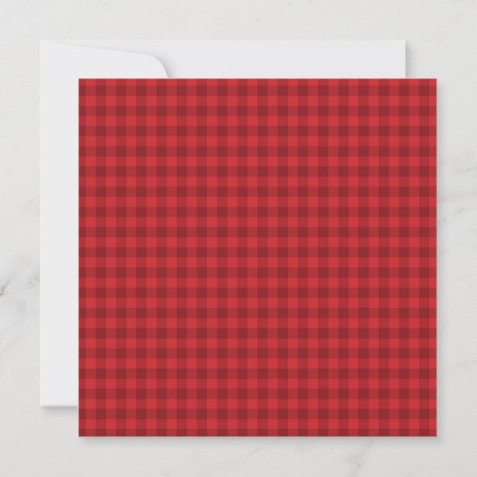 Invitation de la fête de retraite Red Plaid (Dos)