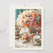 Invitation de la fête de retraite Rose Rose (Dos)