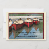 Invitation de la fête de retraite, trois canots ro (Devant)