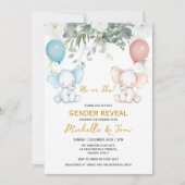 Invitation de la fête de révélation de genre Eleph (Devant)