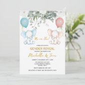 Invitation de la fête de révélation de genre Eleph (Debout devant)