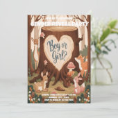 Invitation de la fête de révélation du genre anima (Debout devant)