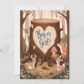 Invitation de la fête de révélation du genre anima (Dos)