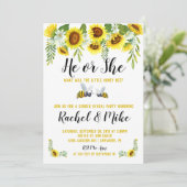 Invitation de la fête de révélation du genre d'abe (Debout devant)