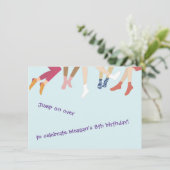 Invitation De La Fête De Saut Et De Bounce (Debout devant)