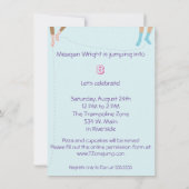 Invitation De La Fête De Saut Et De Bounce (Dos)