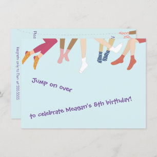 Invitation De La Fête De Saut Et De Bounce