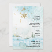 Invitation de la fête de scène hivernale Jingle 'n (Dos)