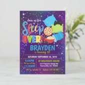 Invitation de la fête de Sleepover (Debout devant)