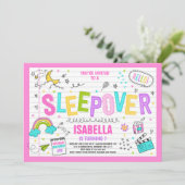 Invitation de la fête de Sleepover du Pajama de St (Debout devant)
