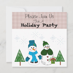 Invitation de la fête de Snowman
