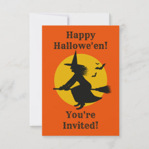 Invitation de la fête de sorcière d'Halloween