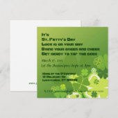 Invitation de la fête de St. Patty (Devant / Derrière)