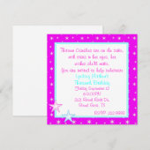 Invitation de la fête de Starlight (Devant / Derrière)