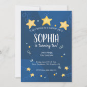 Invitation de la fête de Stwood Slepover Anniversa (Devant)