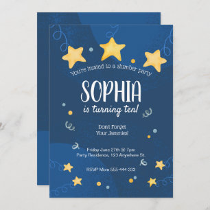 Invitation de la fête de Stwood Slepover Anniversa