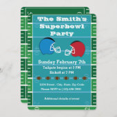 Invitation de la fête de Superbowl (Devant / Derrière)