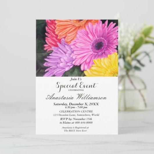 INVITATION DE LA FÊTE DE SURPRISE (Debout devant)