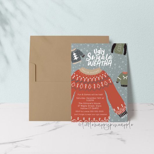 Invitation de la fête de Sweata Weatha