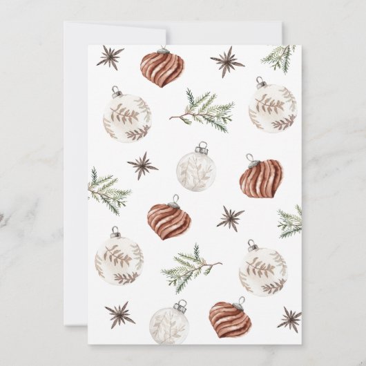 Invitation de la fête de vacances de Boho moderne (Dos)