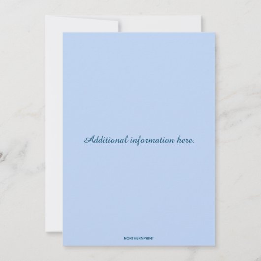 Invitation de la fête de validation modifiable (Dos)