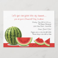 Invitation de la fête de Watermelon