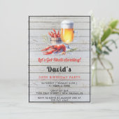 Invitation de la fête d'ébullition de la langouste (Debout devant)