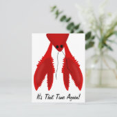 Invitation de la fête d'ébullition de la langouste (Debout devant)