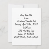 Invitation de la fête d'ébullition de la langouste (Dos)