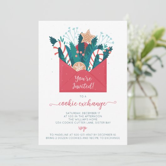 Invitation de la fête d'échange de biscuits de pai (Debout devant)