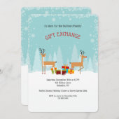 Invitation de la fête d'échange de cadeaux (Devant / Derrière)