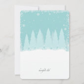 Invitation de la fête d'échange de cadeaux (Dos)