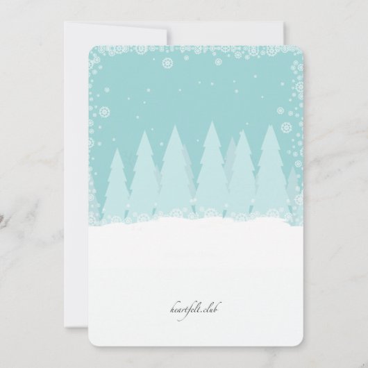 Invitation de la fête d'échange de cadeaux (Dos)