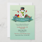 Invitation de la fête d'échange de cadeaux de vaca (Devant)